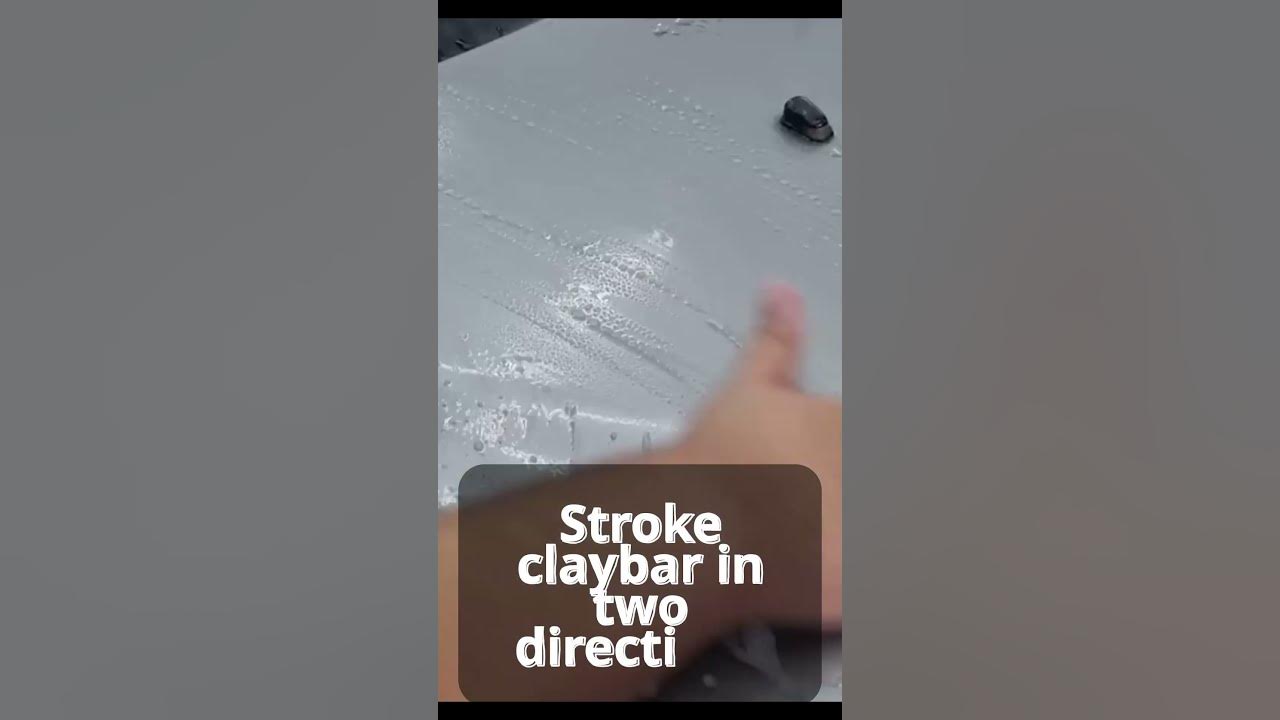 What is the purpose of the claybar before polishing your car? 