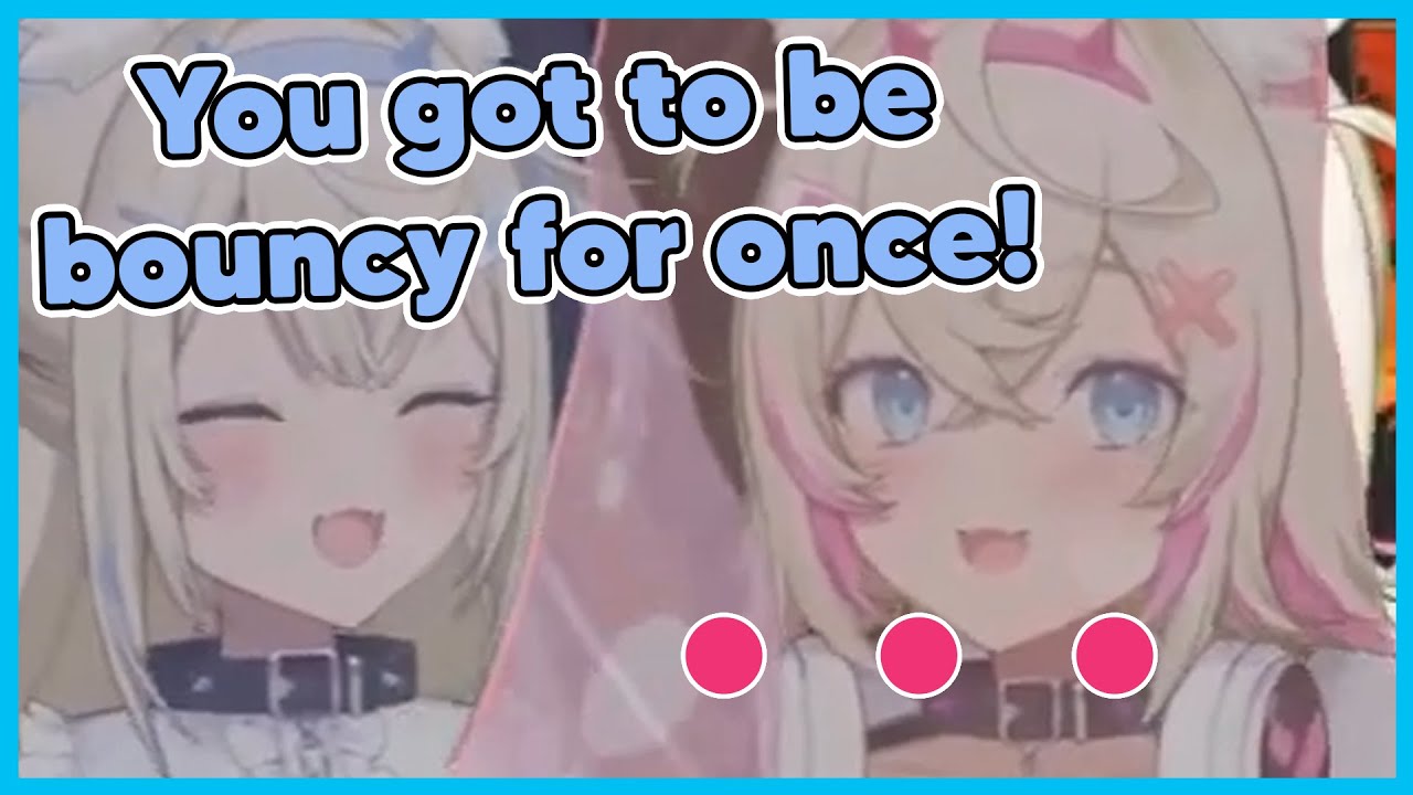 Fuwawa's sudden attack caught Mococo by surprise