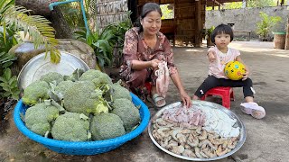 Download Lagu Broccoli, squid, shrimp, octopus cooking | Yummy seafood recipes | Sreypov Life Show MP3