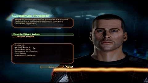 Mass Effect 2 Intro and Character Creation