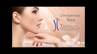 Botox Injection Live Charleston Wv Dr Thaxton Plastic Surgeon Charleston Wv Live Botox Masseters