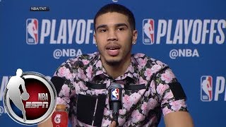 [FULL] Jayson Tatum on Celtics' huge comeback in Game 2 vs. 76ers | NBA on ESPN Profile