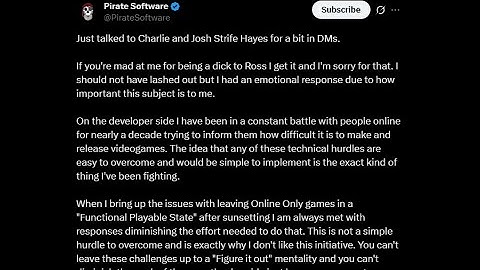 PirateSoftware Situation