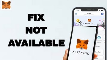 How To Fix And Solve Not Available On Metamask App | Final Solution