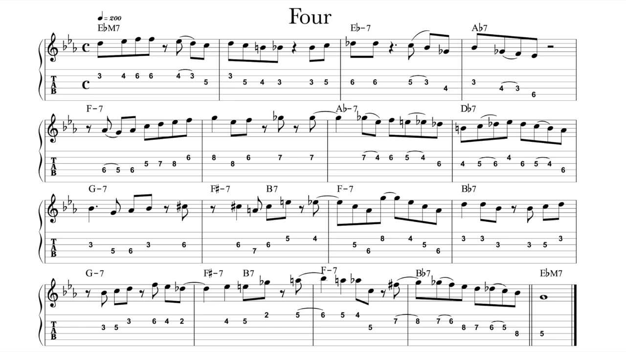 実用アドリブ・フレーズ／トゥ・ファイブ総合版（楽譜） アドリブのパターン組み合わせ練習 | Katsu's SAXWORLD