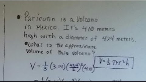 Grade 8 Math #13.2c, Volume of a Cone - Real life problem
