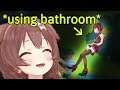 Marine Uses the Bathroom With Her 3D Tracking Still On, Korone Almost Dies Laughing [Hololive]