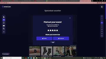 Spacebar counter test