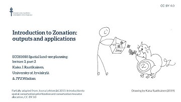 L3, P2: Introduction to Zonation - Outputs and applications