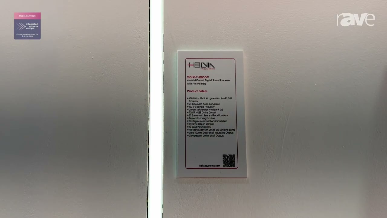 ISE 2026: FRENEXPORT Presents HELVIA SoniX 4800F Audio Processor