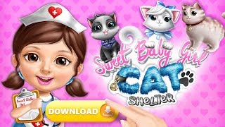 Sweet Baby Girl Cat Shelter Game 😺 TutoTOONS screenshot 1