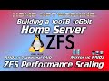 Home Networking: 100TB 10Gbit Server - ZFS considerations (Performance, RAIDz vs RAID and Mirrors)