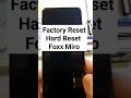 Foxx Miro How to Factory Reset Hard Reset  - Foxx Miro L590A