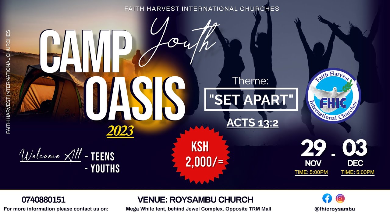 Camp Oasis Evening Session 30th Nov 2023 YouTube