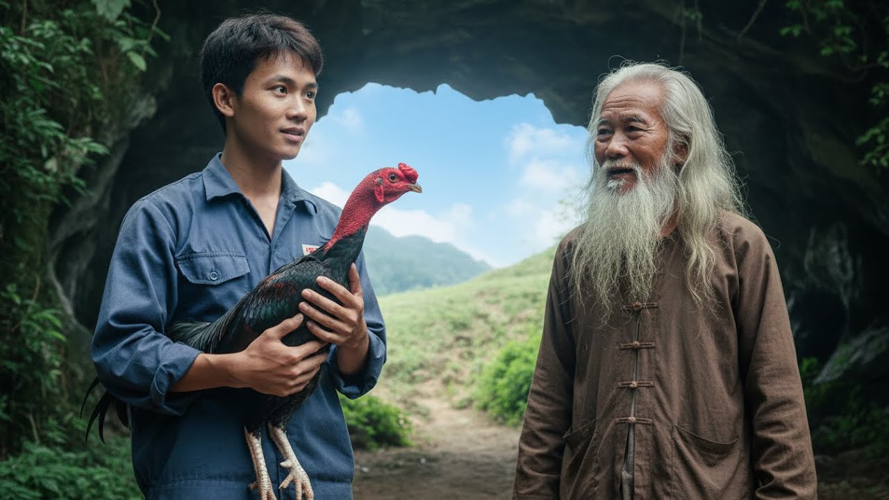 Truyện  gà chọi 2026:Anh lao công có được thần kê ô chân trắng và sư kê bí ẩn trong hang núi ở ba vì