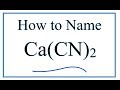 Calcium Cyanide and Polyatomic Ions