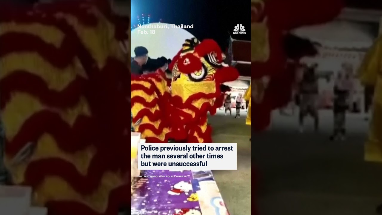 Thai police go undercover in Lunar New Year costume Thai police go undercover in Lunar New Year costume