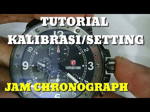 cara setting chronograph | jam expedition