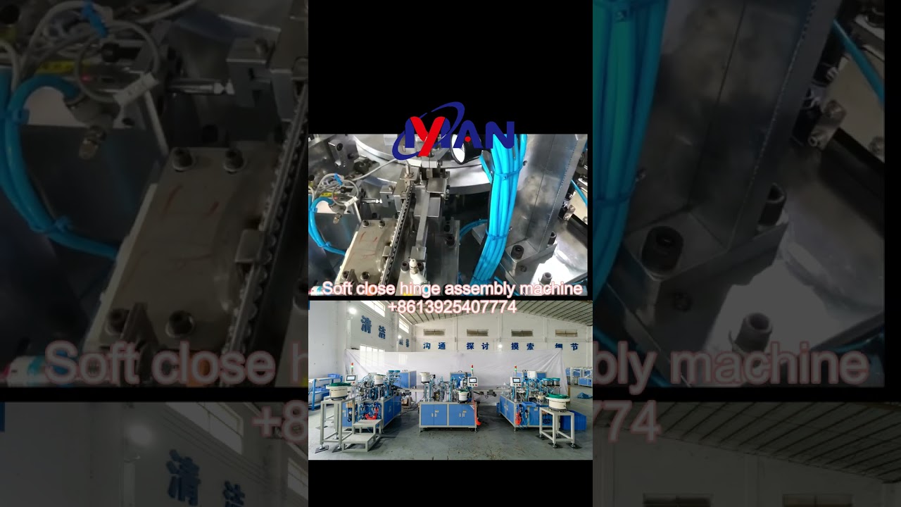 Soft close cabinet hinge assembly machine maker