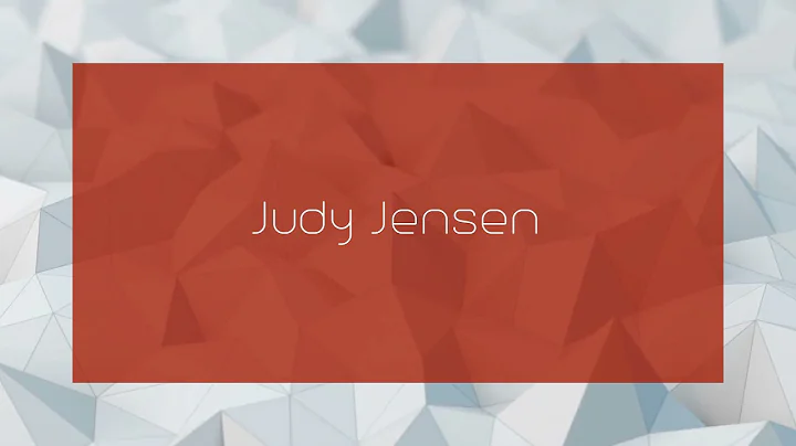 Judy Jensen - appearance