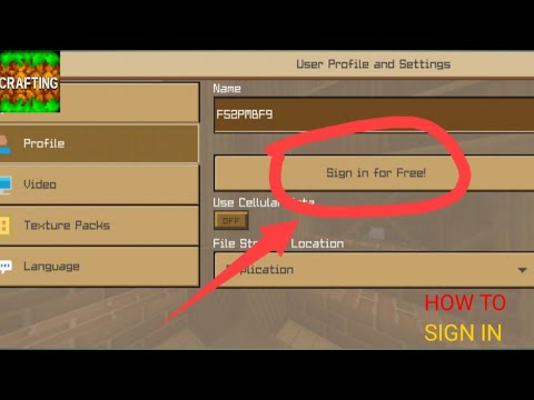 HOW TO SIGN IN CRAFTING AND BUILDING || FOR MULTIPLAYER AND SERVER JOINING  || MUST WATCH
