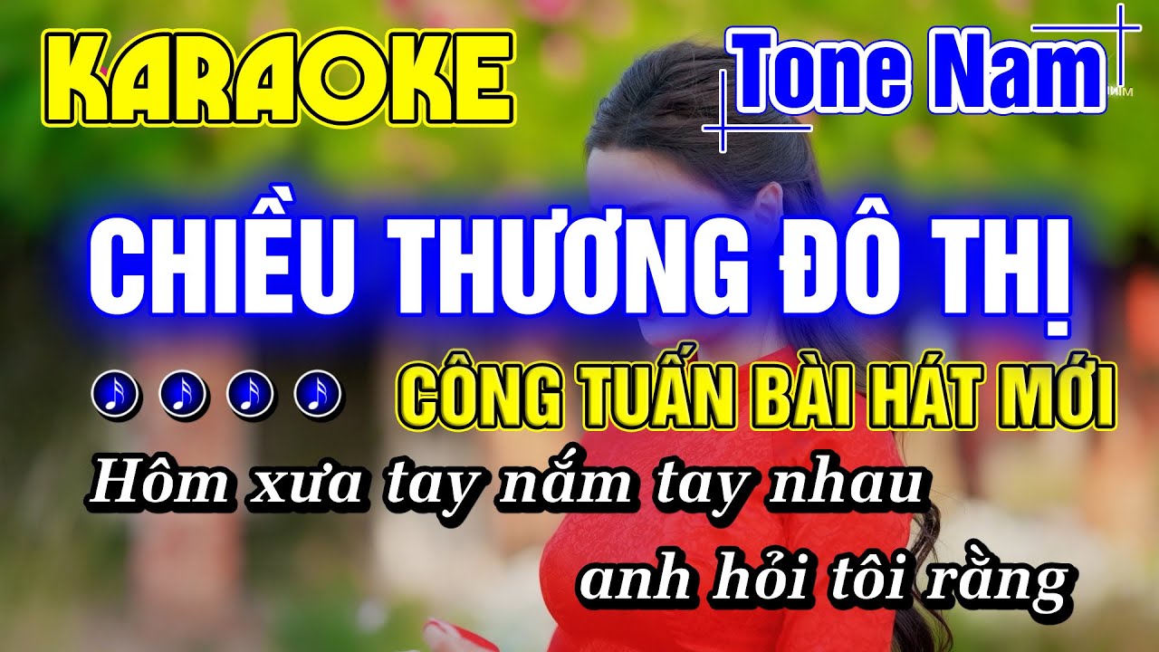 Chiều Thương Đô Thị Karaoke Tone Nam Nhạc Sống KARAOKE RUMBA BEAT PHỐI MỚI NHẤT - MINH ĐỨC KARAOKE