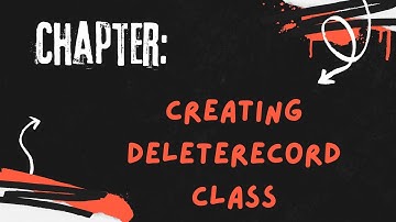 Tutorial: 12 Adding DeleteRecord Class || Student Management System":