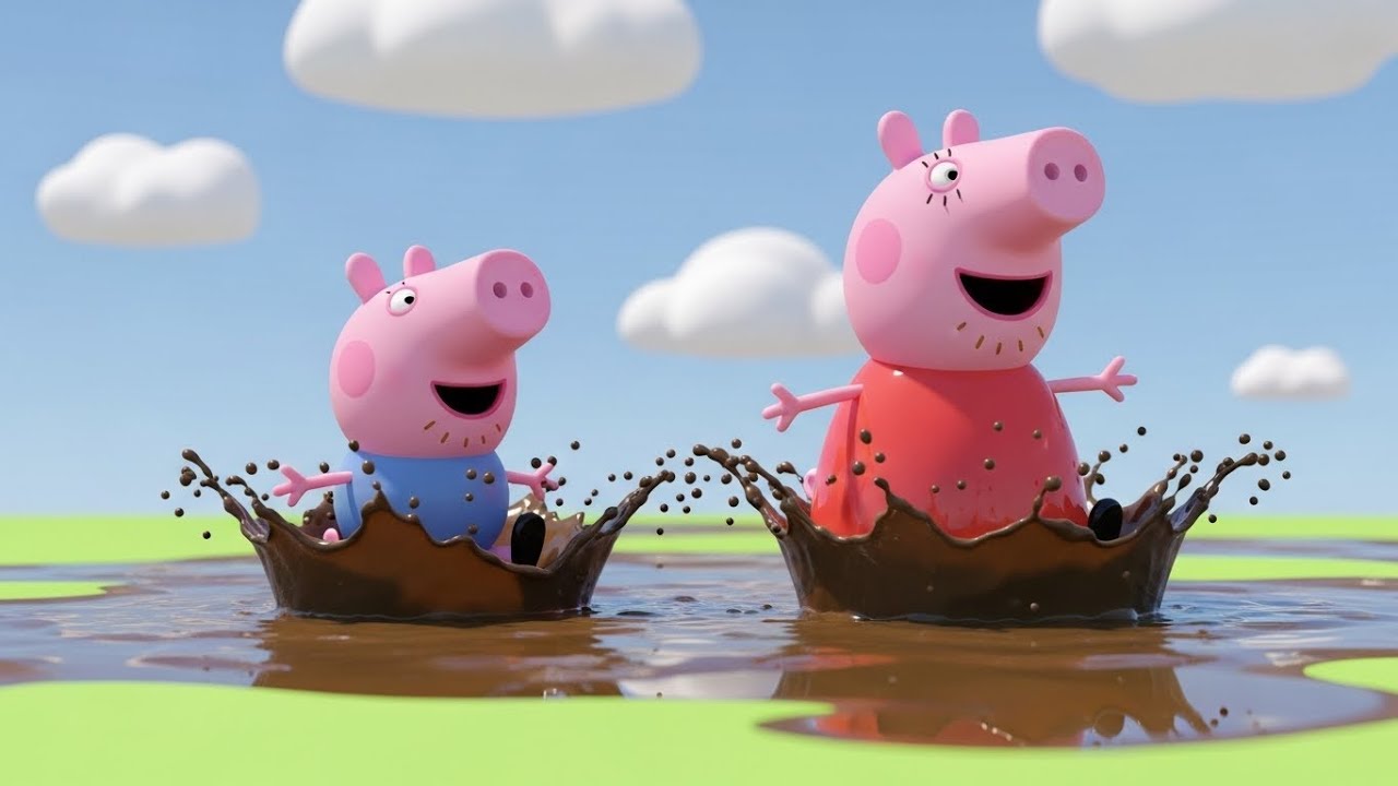 Peppa Pig Lost Her Boots in Muddy Town 🐷 | Kids Songs & Nursery Rhymes