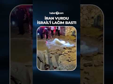 İran İsrail'i vurdu: Şehri lağım suları bastı!