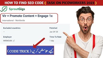 New Seo Find Code Task On Picoworkers 2023 |Easy Task on Picoworkers|#onlineearning #picoworkers