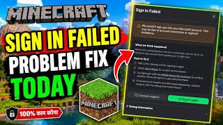 How to Fix Minecraft Sign In Failed Error (Microsoft Account)