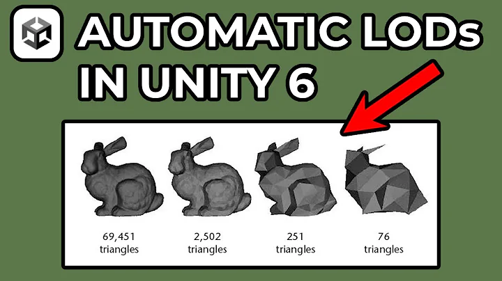 How To Generate LODs For Meshes In Unity 6 - (New Feature)