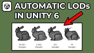 How To Generate LODs For Meshes In Unity 6 - (New Feature)
