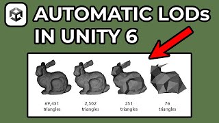 How To Generate LODs For Meshes In Unity 6 - (New Feature)