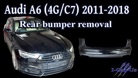 Audi A6 (C7), rear bumper removal - tutorial