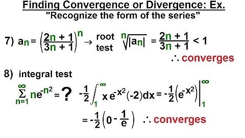 Calculus 2: Infinite Sequences and Series (35 of 62) Finding Con- or Di-vergence: Ex. 3/3