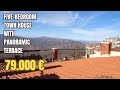 Large, five-bedroom town house with terrace and amazing view. Tufillo