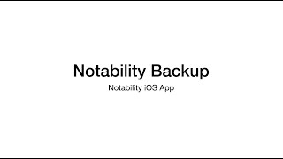 Notability Backup (iOS App)