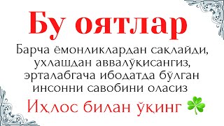 Бу оятларни, ақилли Одам, албатта ёд олади , бир тингланг жуда кучли оятлар, Sakinah