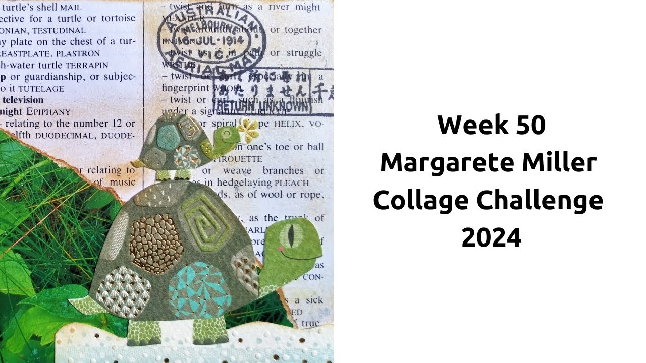 Week 50 Margarete Miller Collage Challenge #2024cw50 - Art Postcard ...