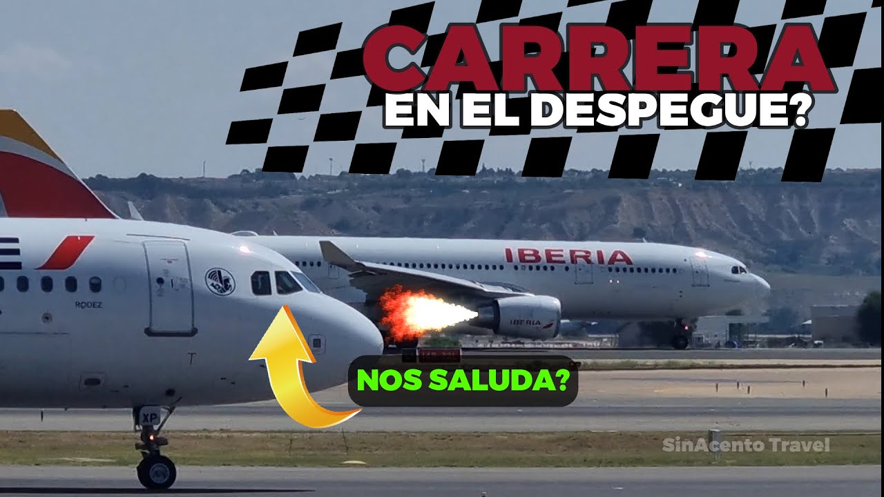 DESPEGUES y CARRERA en la pista del Aeropuerto Madrid Barajas A330 A320 A350 B767 B787