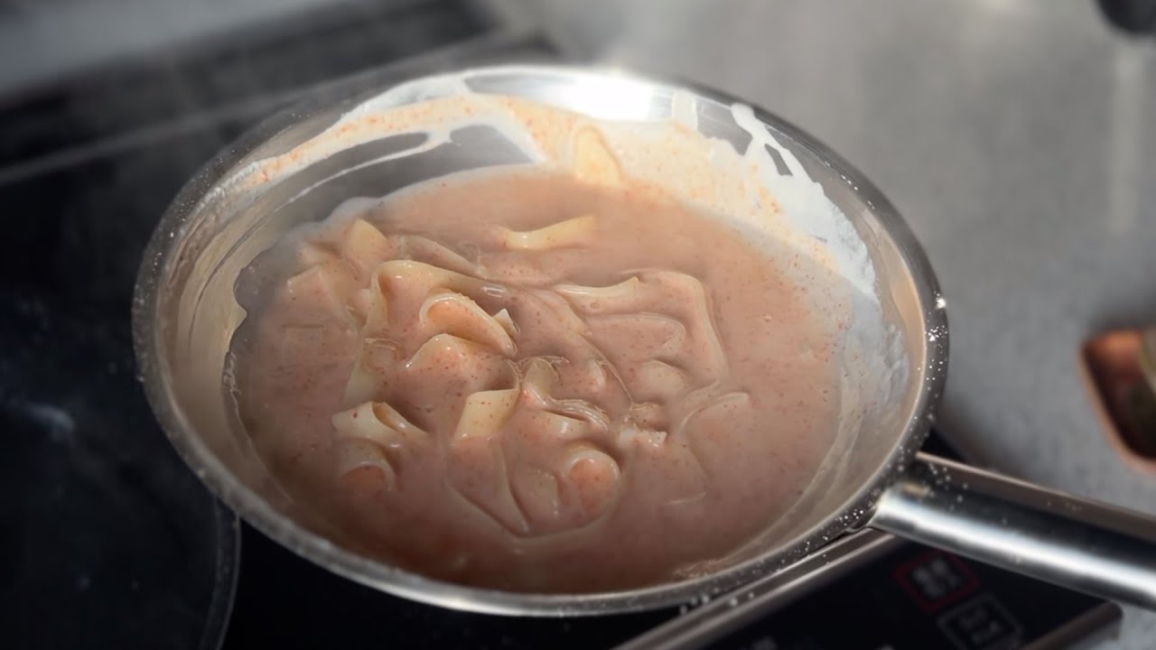 Spicy Cod Roe Cream Pappardelle 🔥