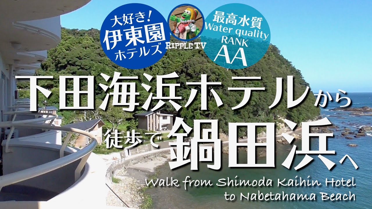 伊東園/下田海浜ホテル【鍋田浜海水浴場】ホテルから徒歩で穴場の海水浴場「鍋田浜」へ！ 静かな南伊豆ビーチをお探しならコチラ！Learn more about Japan !