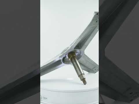Хрестовина для пральної машини Whirlpool 481953578137, COD.064, d=25/25/31 мм, l=132 мм, видео 1