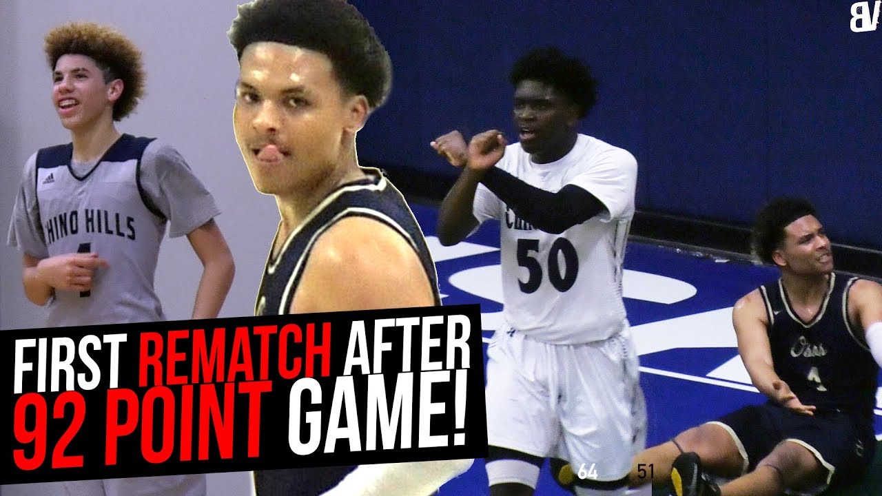 Chino Hills Rematch VS LaMelo's 92 Point Game Team! Los Osos HONGRY For ...