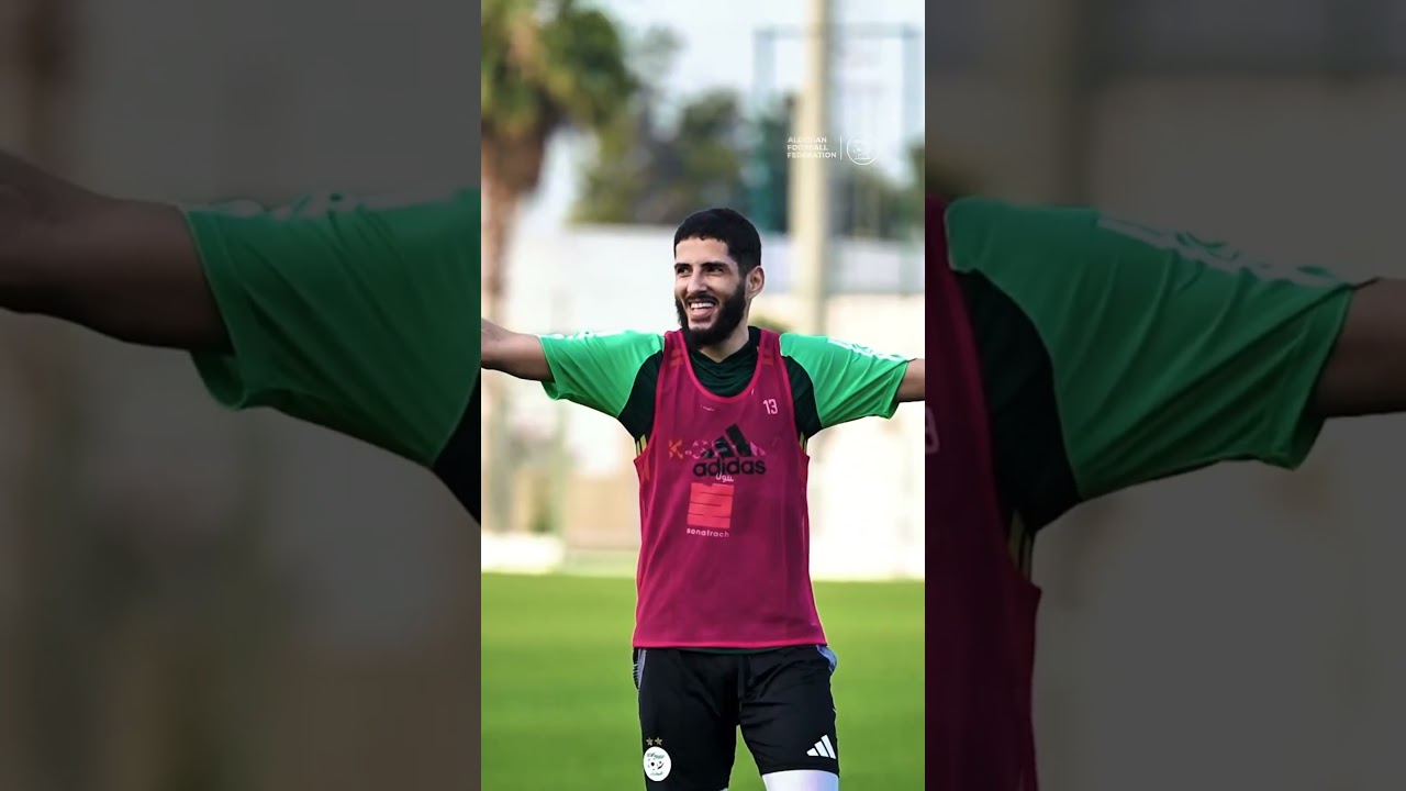 🎥| أجواء رائعة خلال الحصة التدريبية للخضر ⁦‪