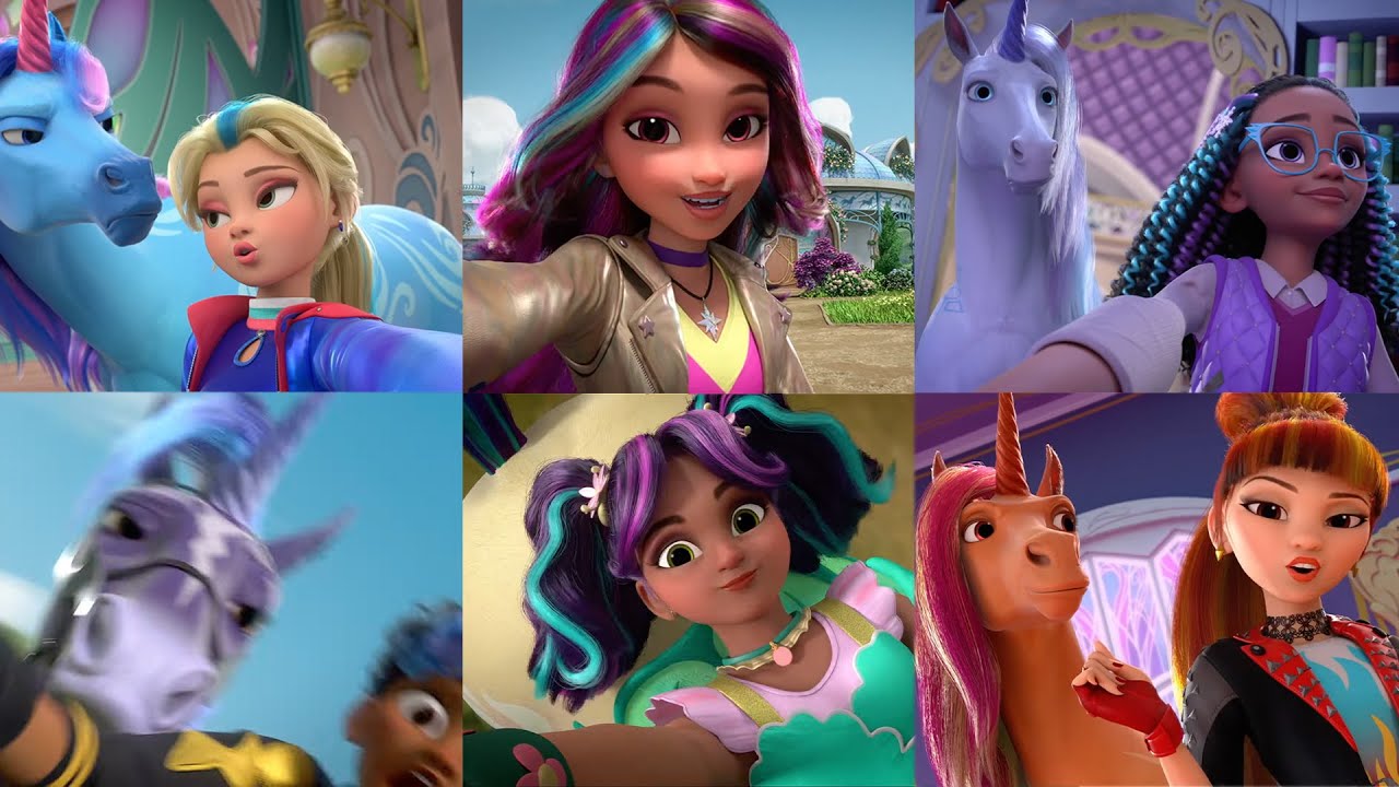 ALL 6 Sapphire Dorm Riders Vlogs! Explore Unicorn Academy With Us 🦄📹 | 20 Min Compilation for Kids