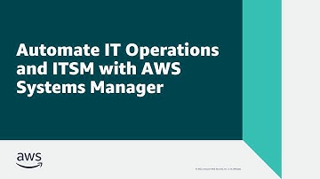 How to automate IT Operations on AWS | Amazon Web Services