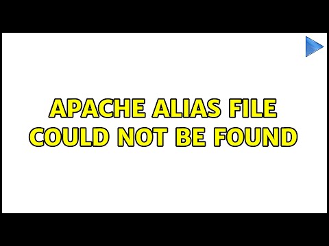 Apache Alias file could not be found (2 Solutions!!)