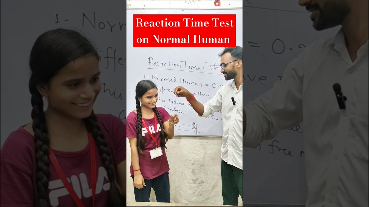 Reaction time test experiments | fastest reaction time  | reaction time physics class 11 